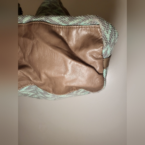 Light Green and Light Brown Bohemian Style Purse - Picture 2 of 6